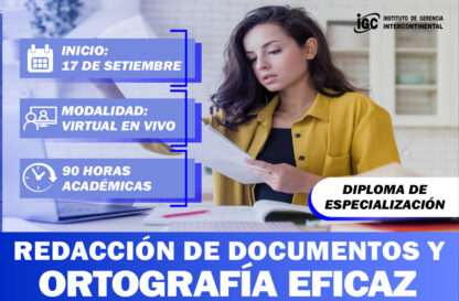 Diploma de Redacción de Documentos y Ortografía Eficaz