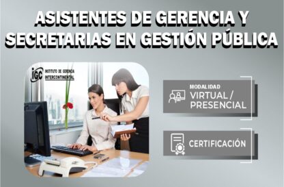 Asistente de Gerencia y secretarias en Gestión Pública