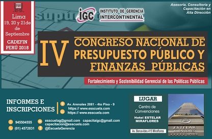 IV congreso nacional de presupuesto y finanzas públicos.